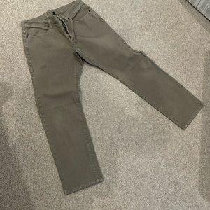 Brown PROOF straight leg men’s pants.